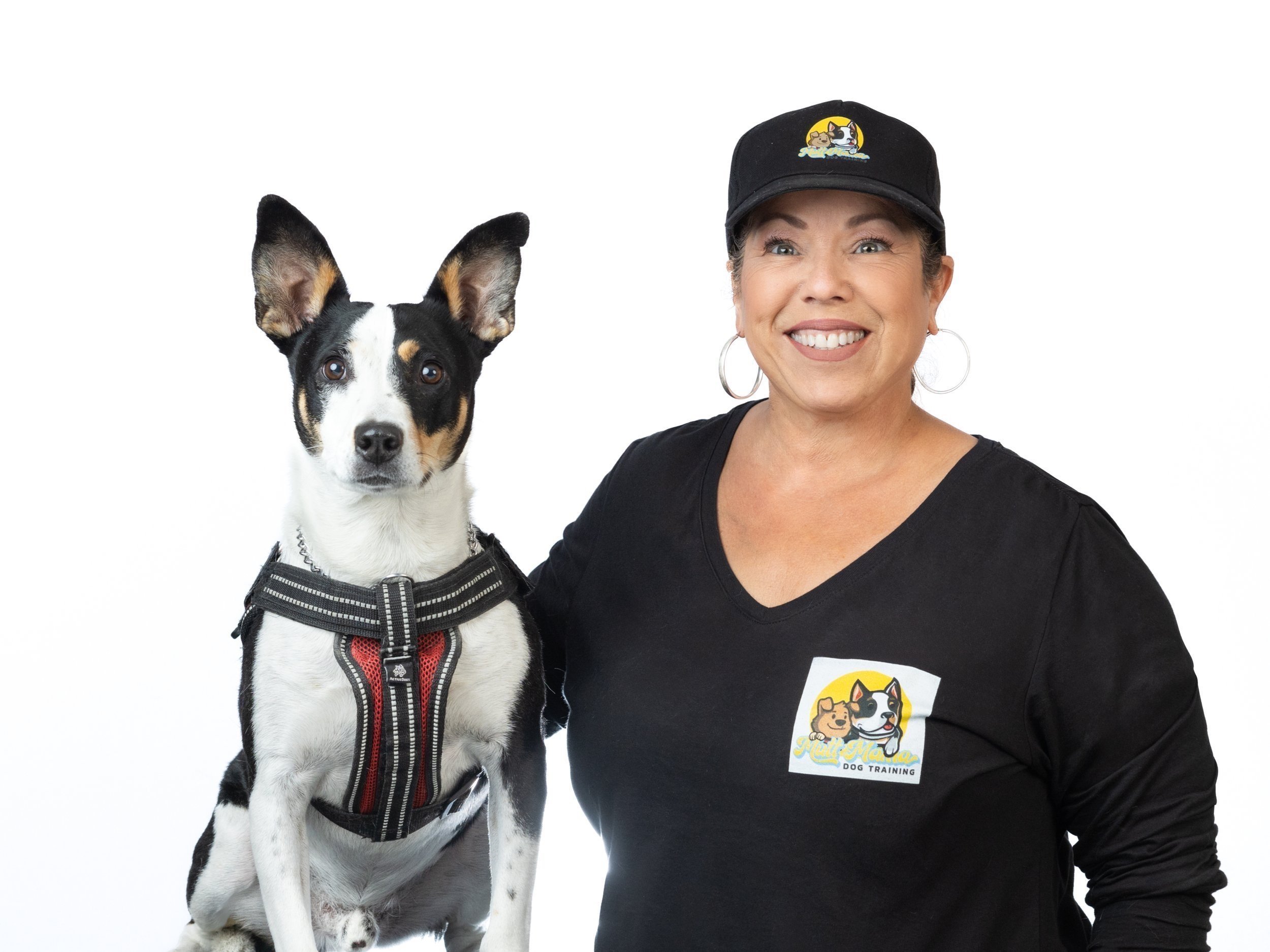 Yvette with trained dog